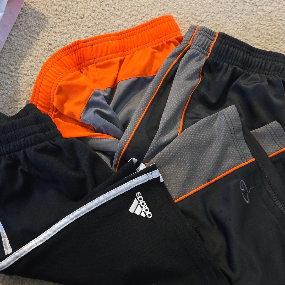 Champion Kids' Black, Gray, and Orange Shorts
